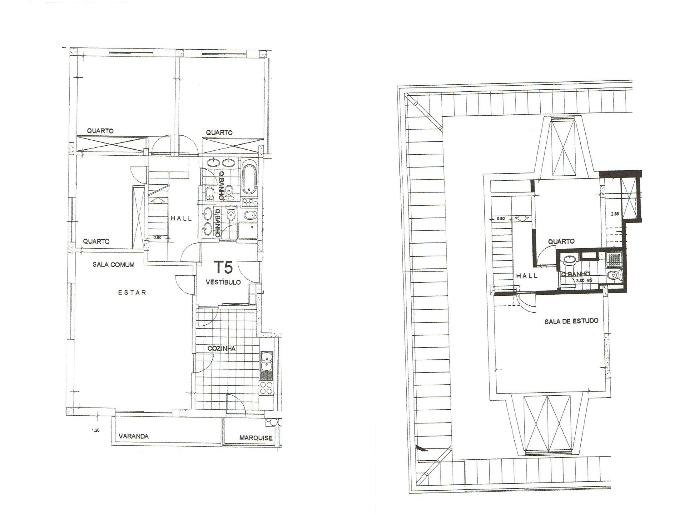 Apartamento T5 Duplex no ultimo Piso - Antas - Porto